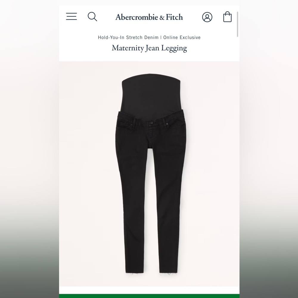 BNWT Abercrombie Maternity Jean Legging